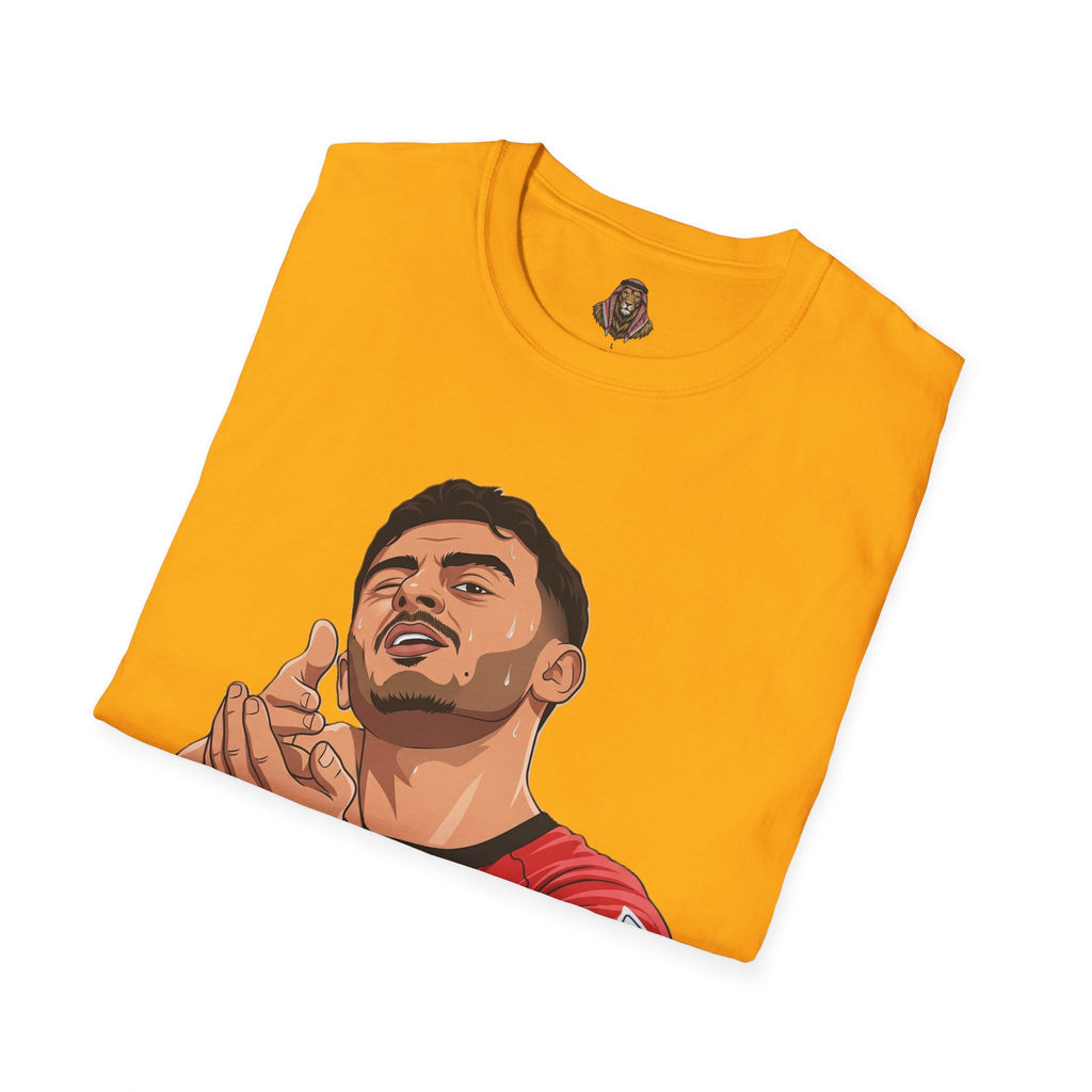 Soccer Player Illustration T-Shirt — 'Nashama' Clapping Crest