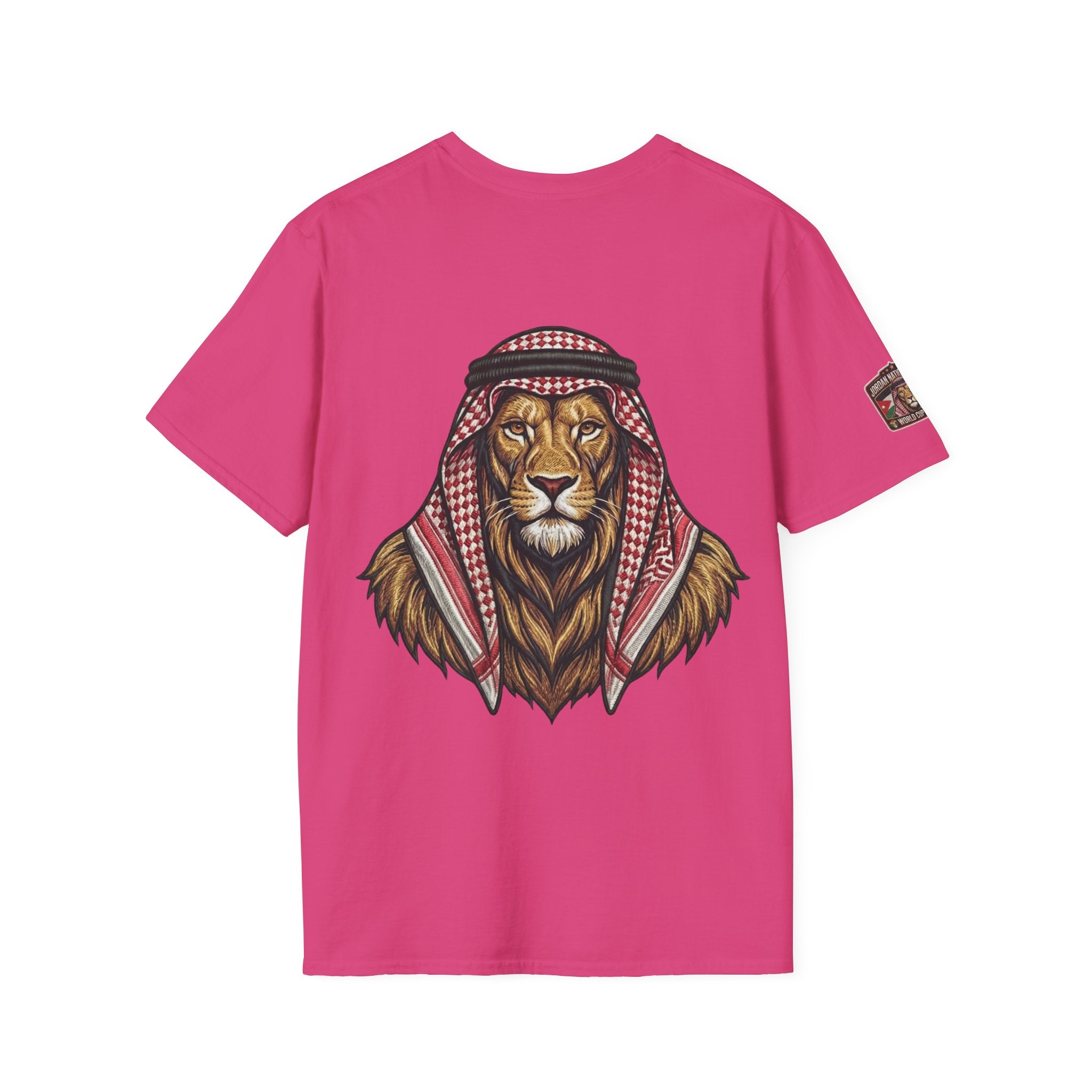 Soccer King T-Shirt — Lion with Shemagh & #9 Footballer Graphic Tee