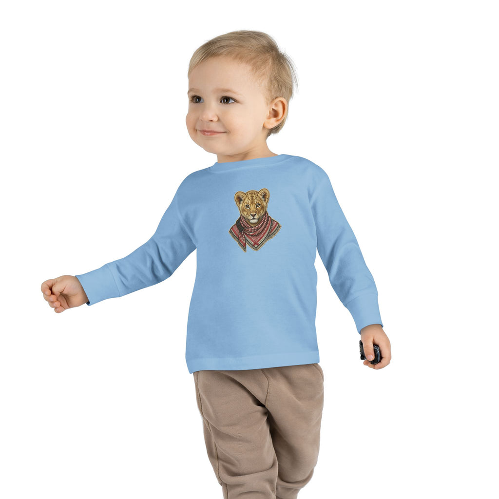 Lion Cub Bandana Toddler Long Sleeve Tee