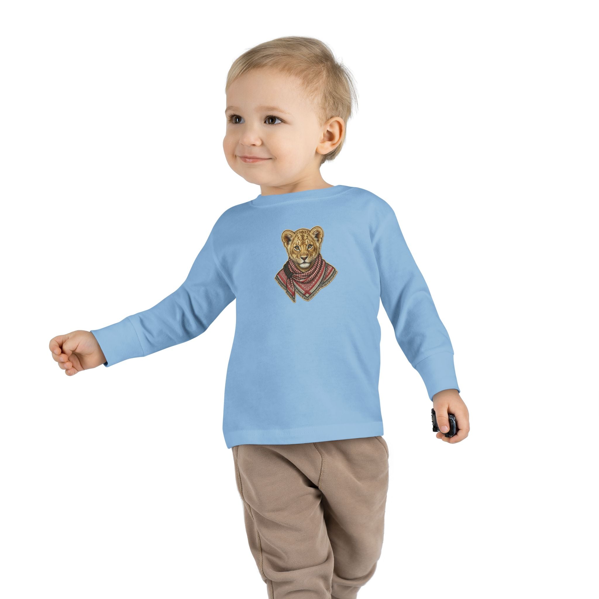 Lion Cub Bandana Toddler Long Sleeve Tee