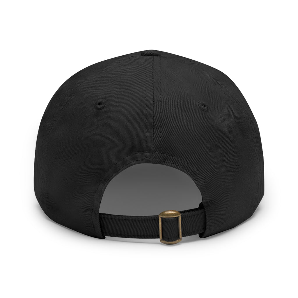 Lion in Keffiyeh Leather Patch Dad Hat — Cozy Desert Vibes, Gift for Him