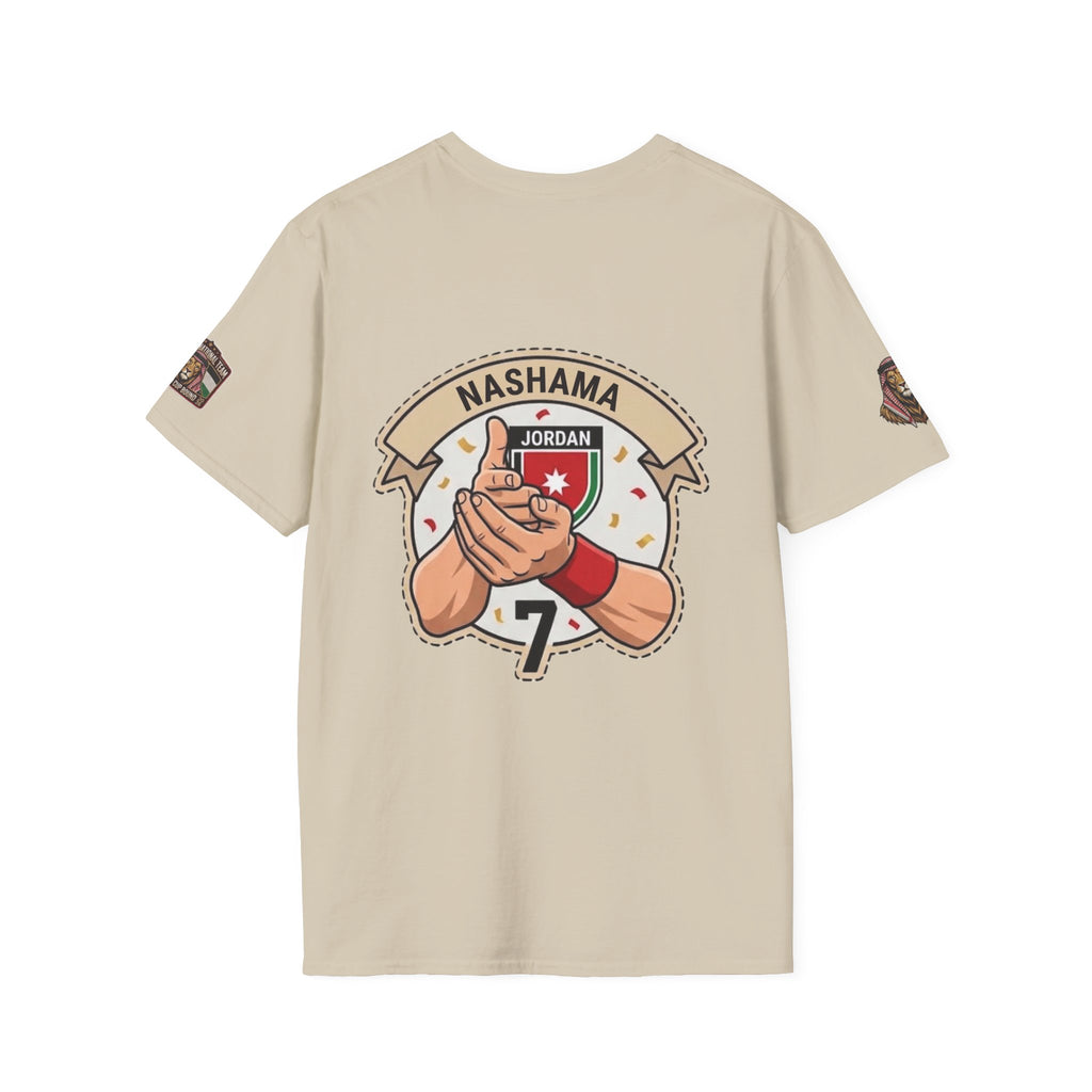 Jordan Nashama Soccer T-Shirt — Player Illustration & Crest
