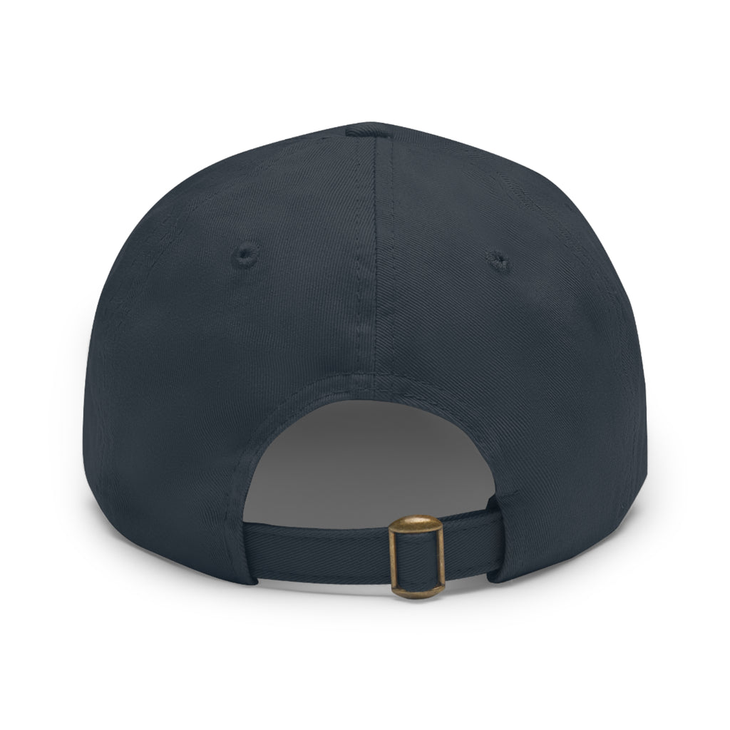 Lion in Keffiyeh Leather Patch Dad Hat — Cozy Desert Vibes, Gift for Him