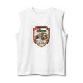 Jordan Football Crest Muscle Tank — Arabic 'الجزيرة' Soccer Emblem with Lion Back Graphic