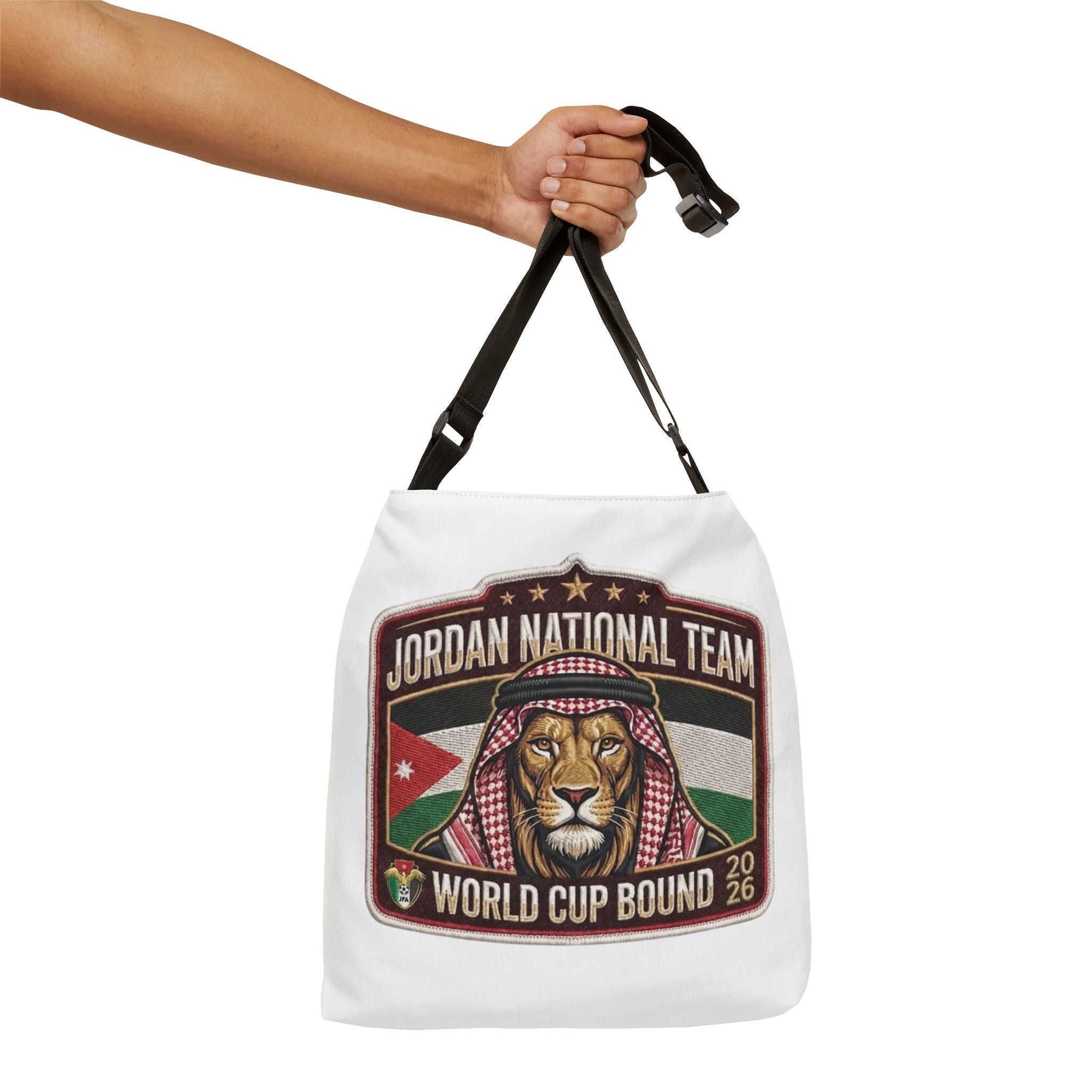 Jordan National Team Lion Tote Bag — World Cup Bound Adjustable Shoulder Tote