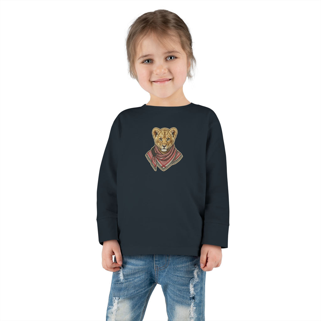 Lion Cub Bandana Toddler Long Sleeve Tee