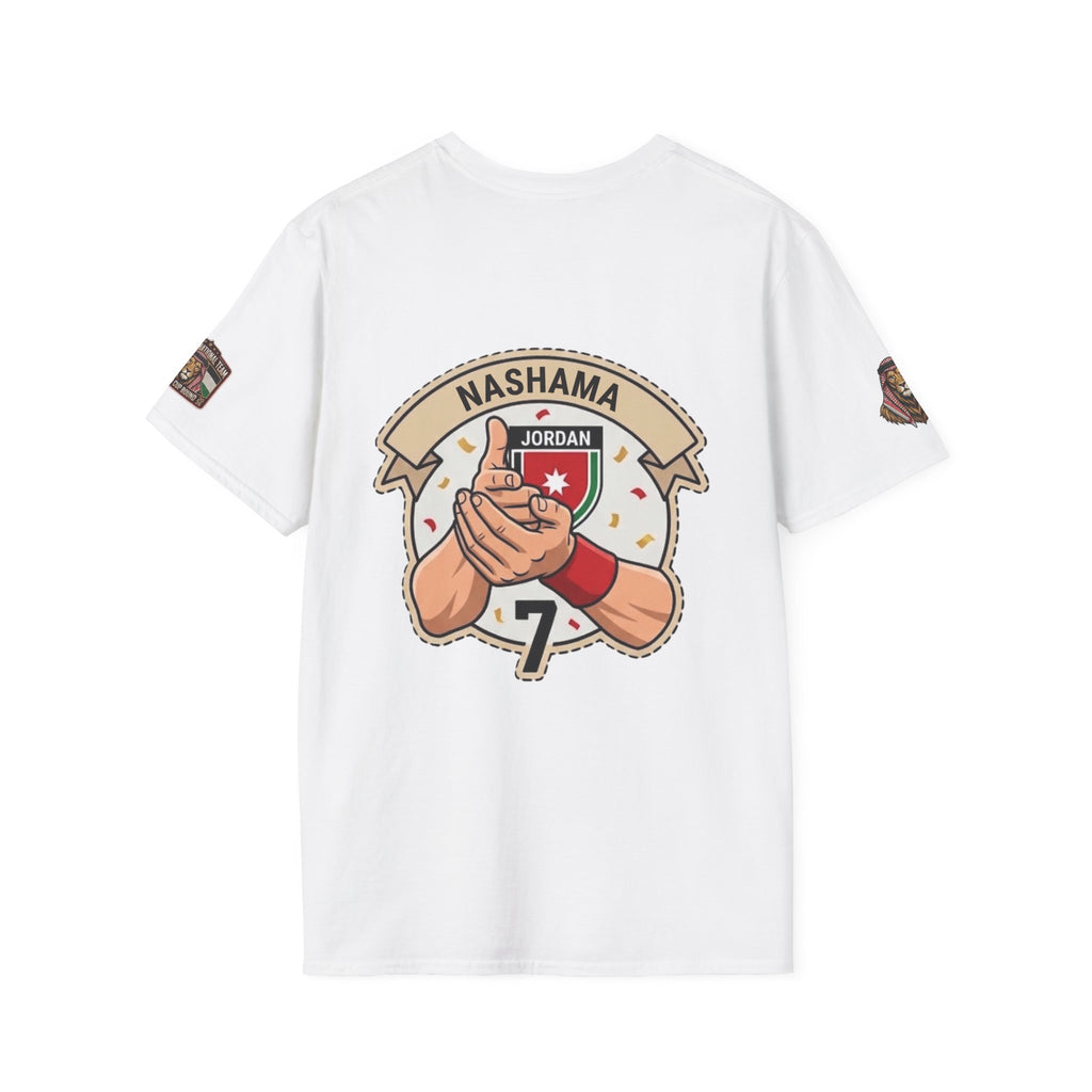 Jordan Nashama Soccer T-Shirt — Player Illustration & Crest