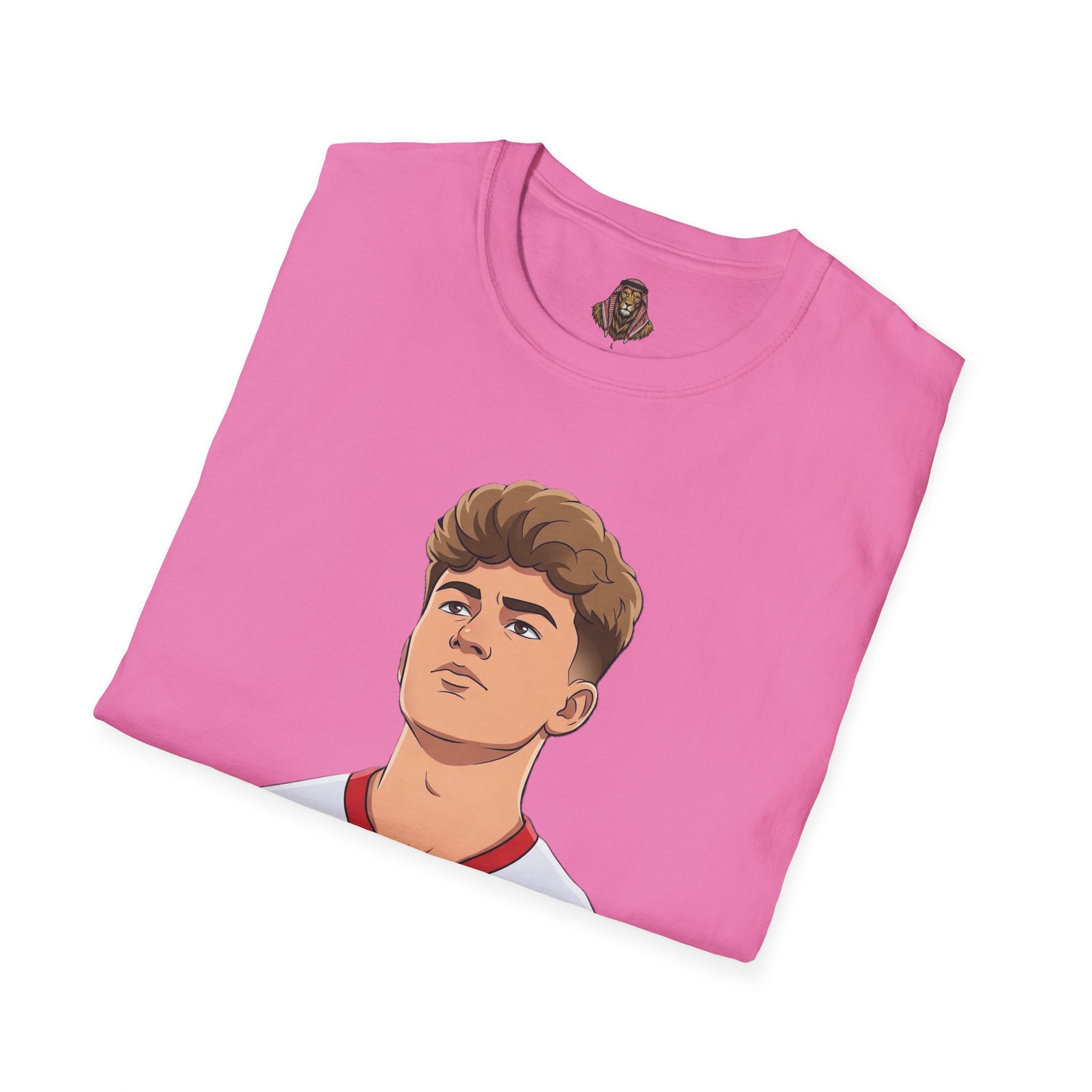 Soccer Player Jersey Graphic T-Shirt — Number 9 Illustration