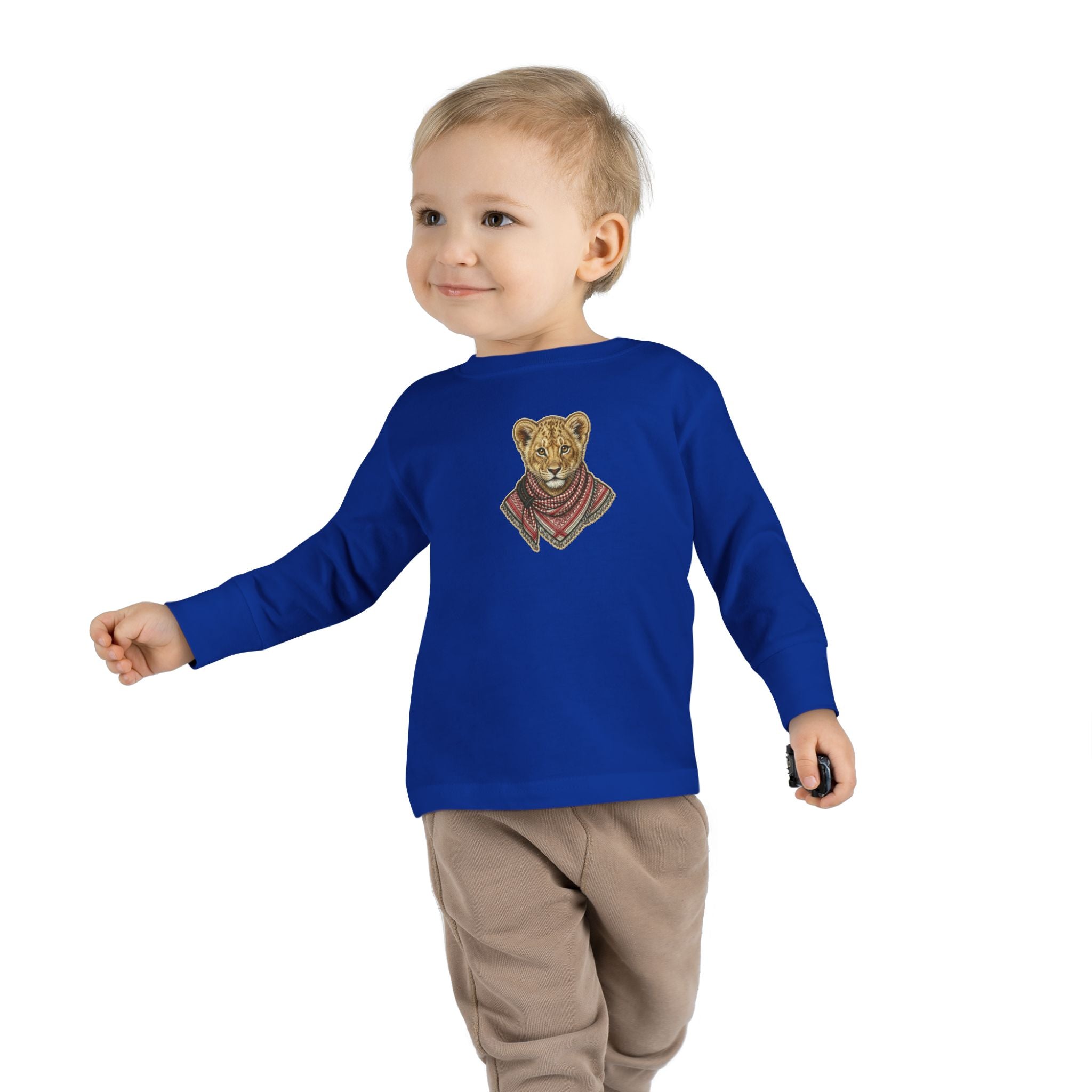 Lion Cub Bandana Toddler Long Sleeve Tee