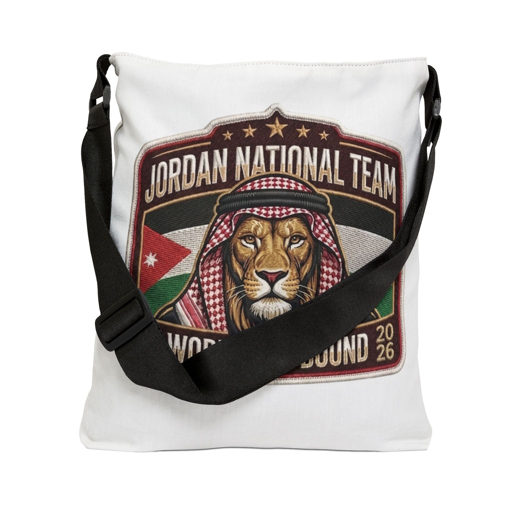 Jordan National Team Lion Tote Bag — World Cup Bound Adjustable Shoulder Tote