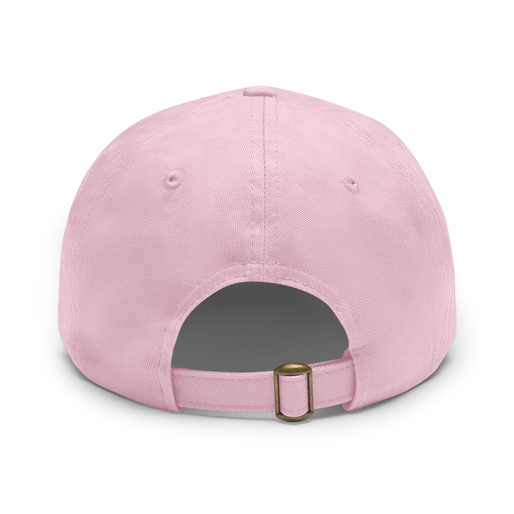 Lion in Keffiyeh Leather Patch Dad Hat — Cozy Desert Vibes, Gift for Him