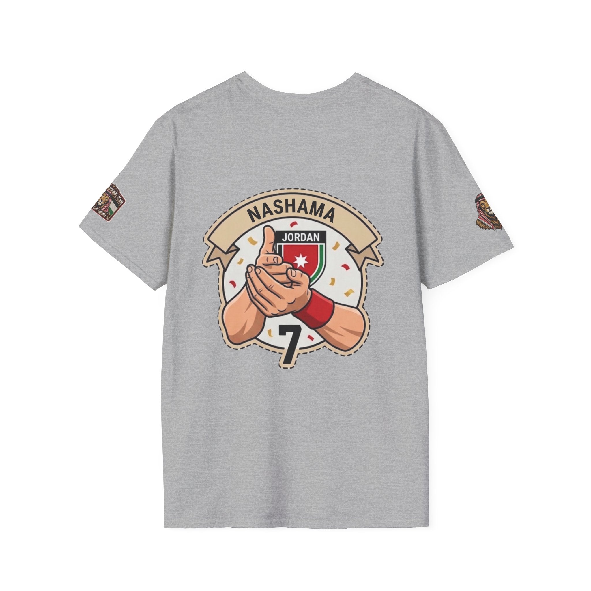 Jordan Nashama Soccer T-Shirt — Player Illustration & Crest