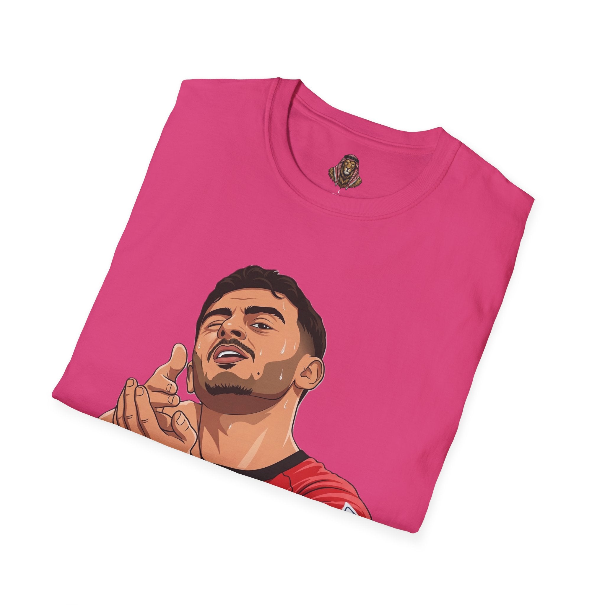 Soccer Player Illustration T-Shirt — 'Nashama' Clapping Crest