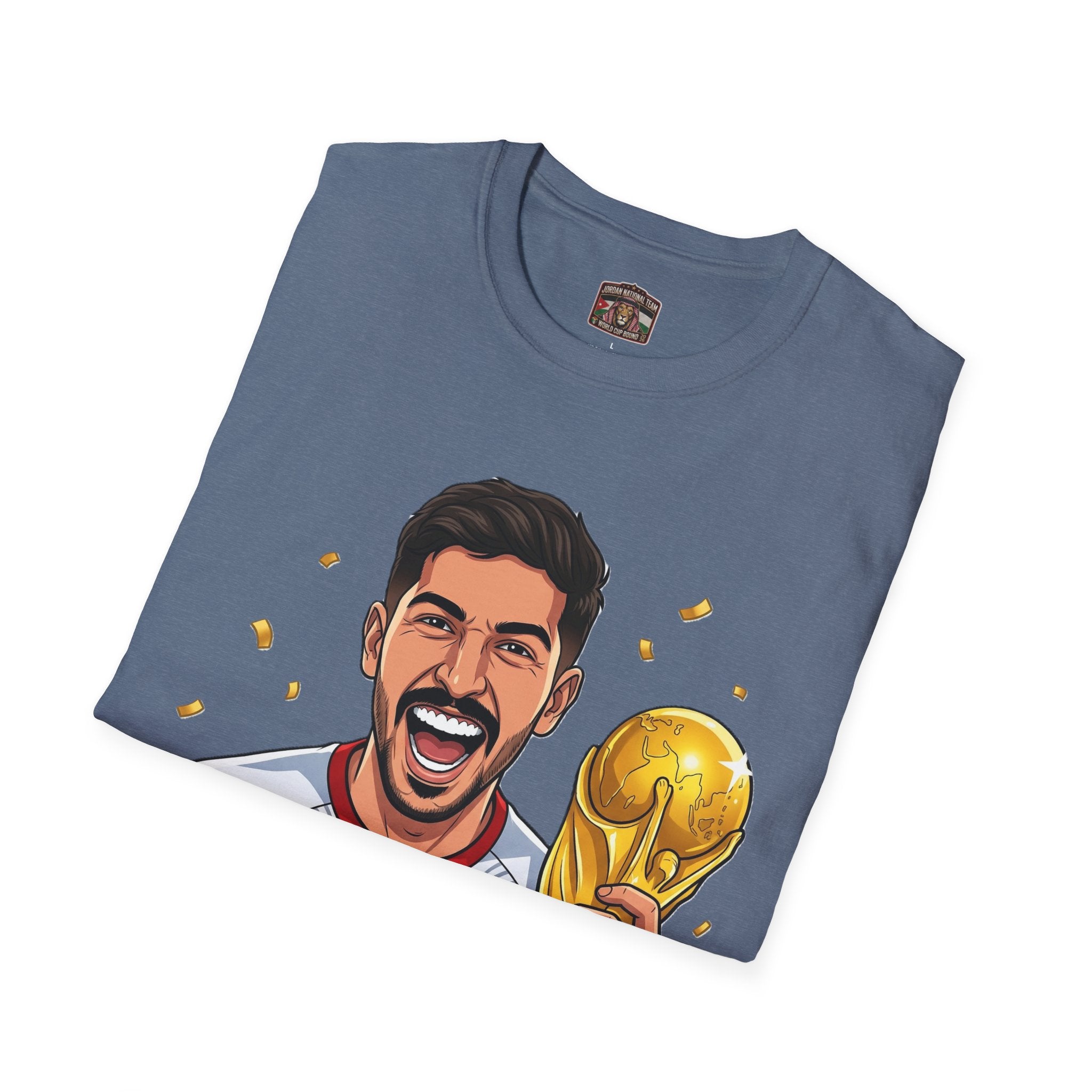 Soccer Champion Trophy T-Shirt — Celebratory Football Fan Tee
