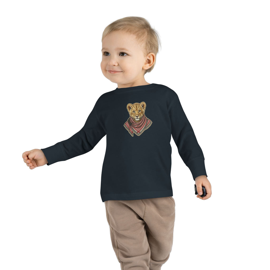 Lion Cub Bandana Toddler Long Sleeve Tee