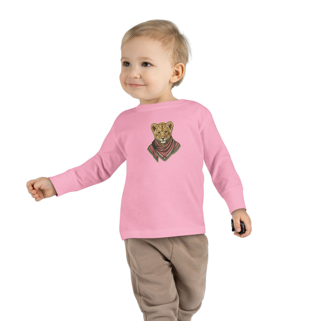 Lion Cub Bandana Toddler Long Sleeve Tee
