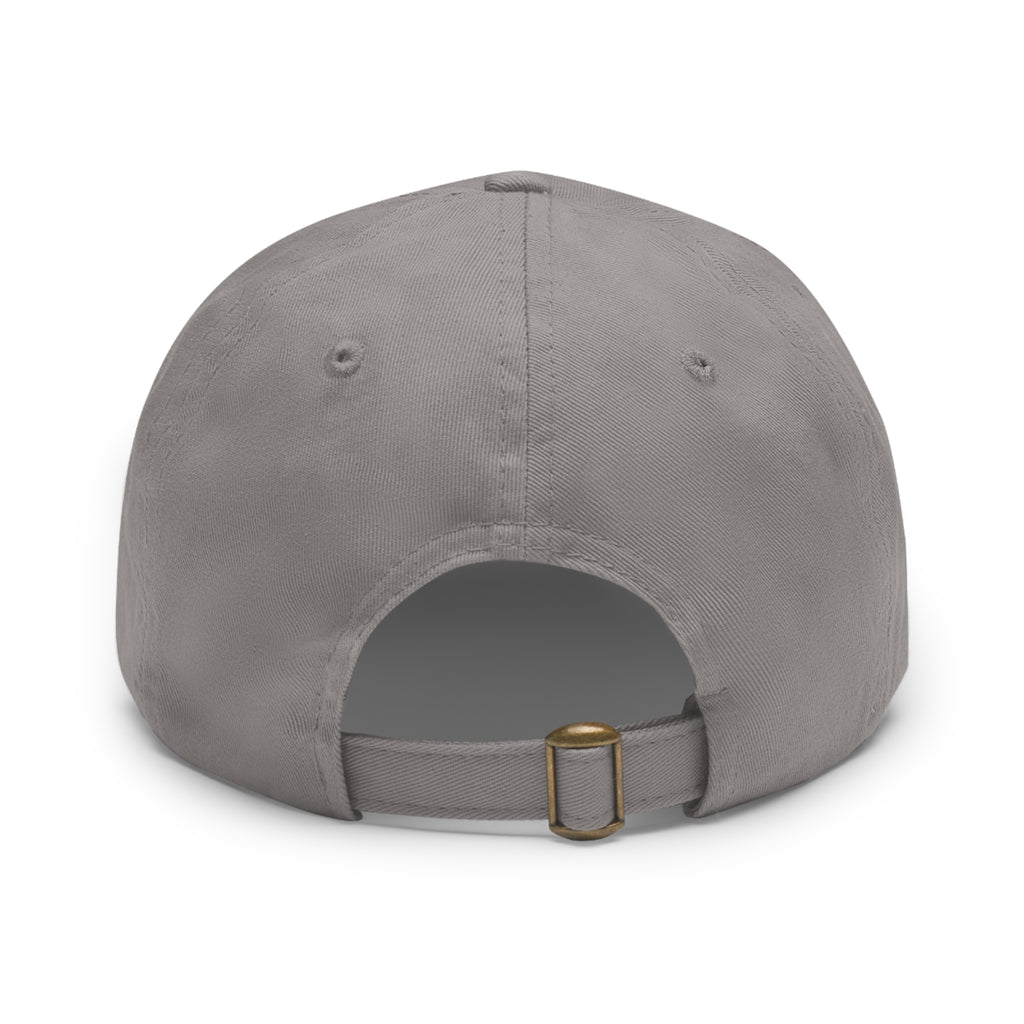 Lion in Keffiyeh Leather Patch Dad Hat — Cozy Desert Vibes, Gift for Him