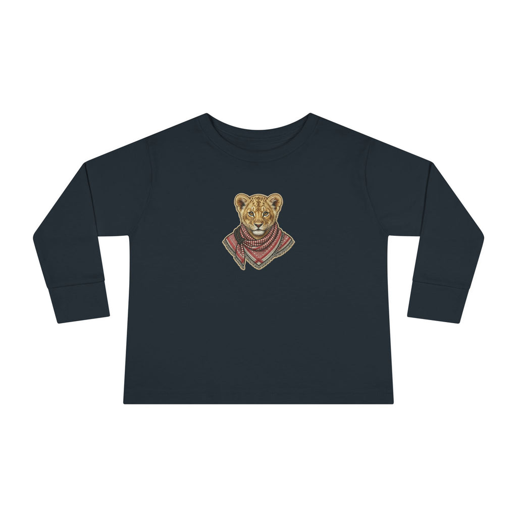 Lion Cub Bandana Toddler Long Sleeve Tee