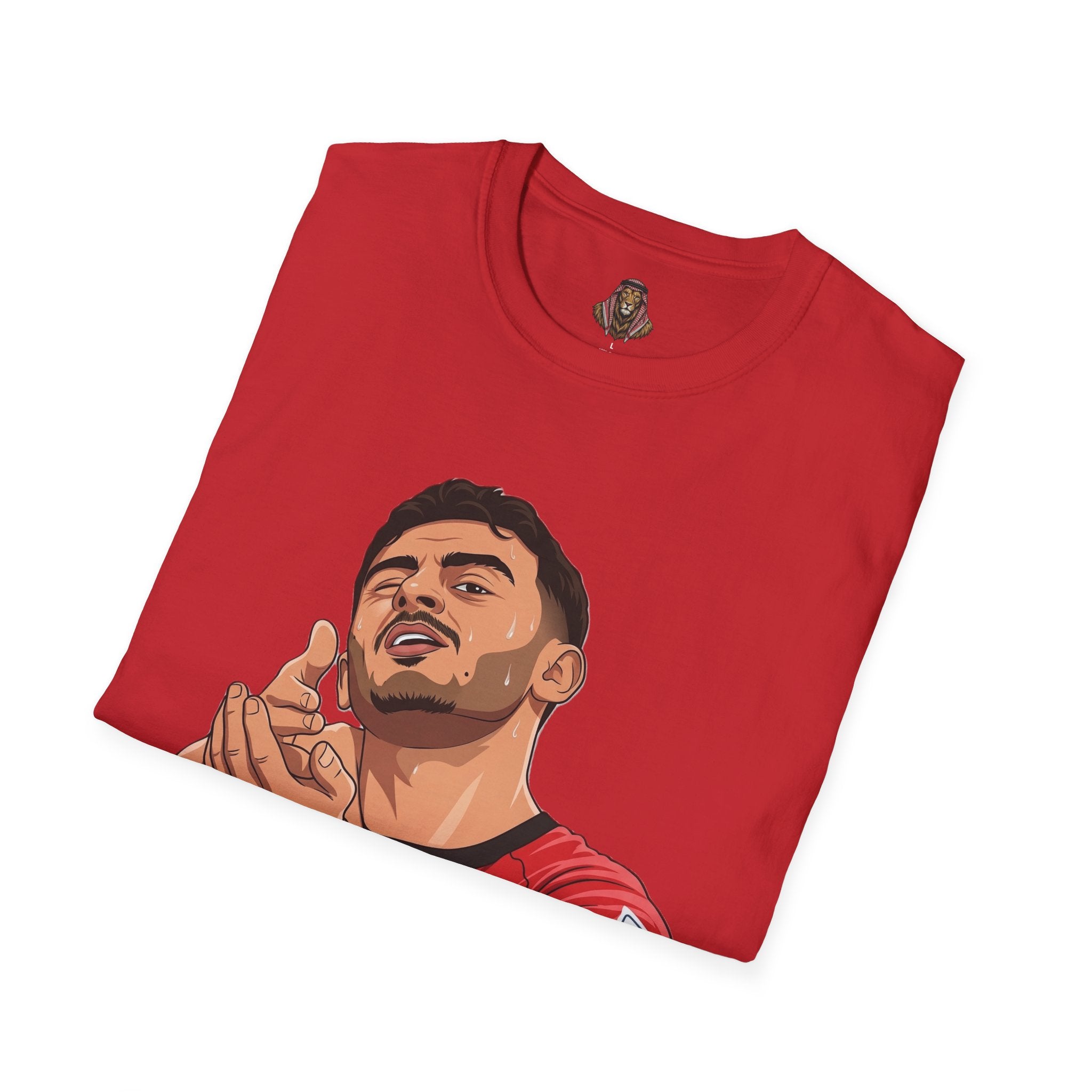 Soccer Player Illustration T-Shirt — 'Nashama' Clapping Crest