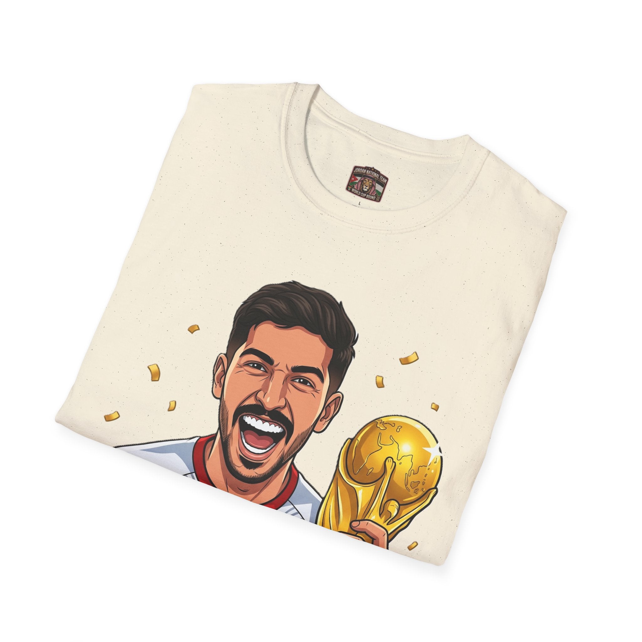 Soccer Champion Trophy T-Shirt — Celebratory Football Fan Tee