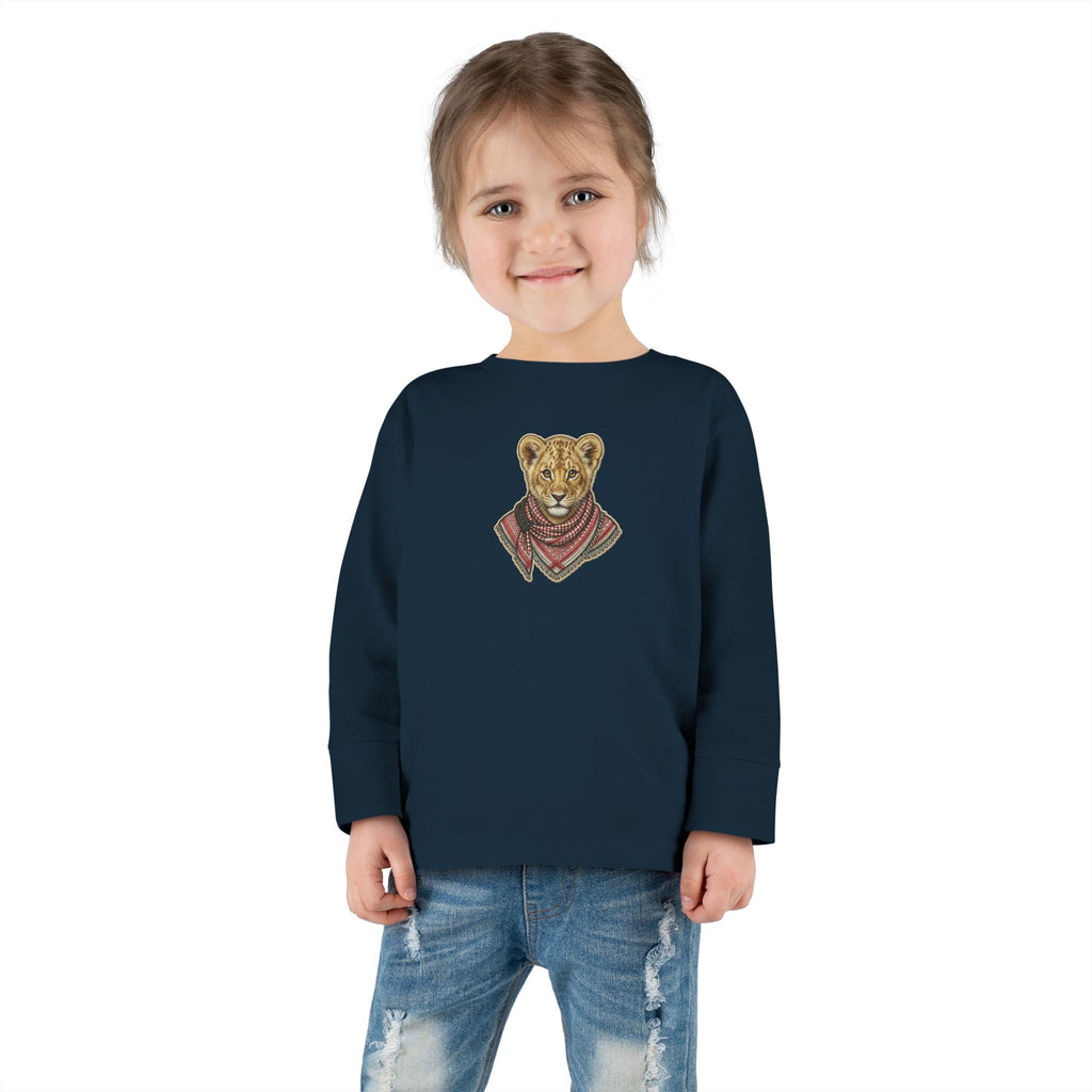 Lion Cub Bandana Toddler Long Sleeve Tee