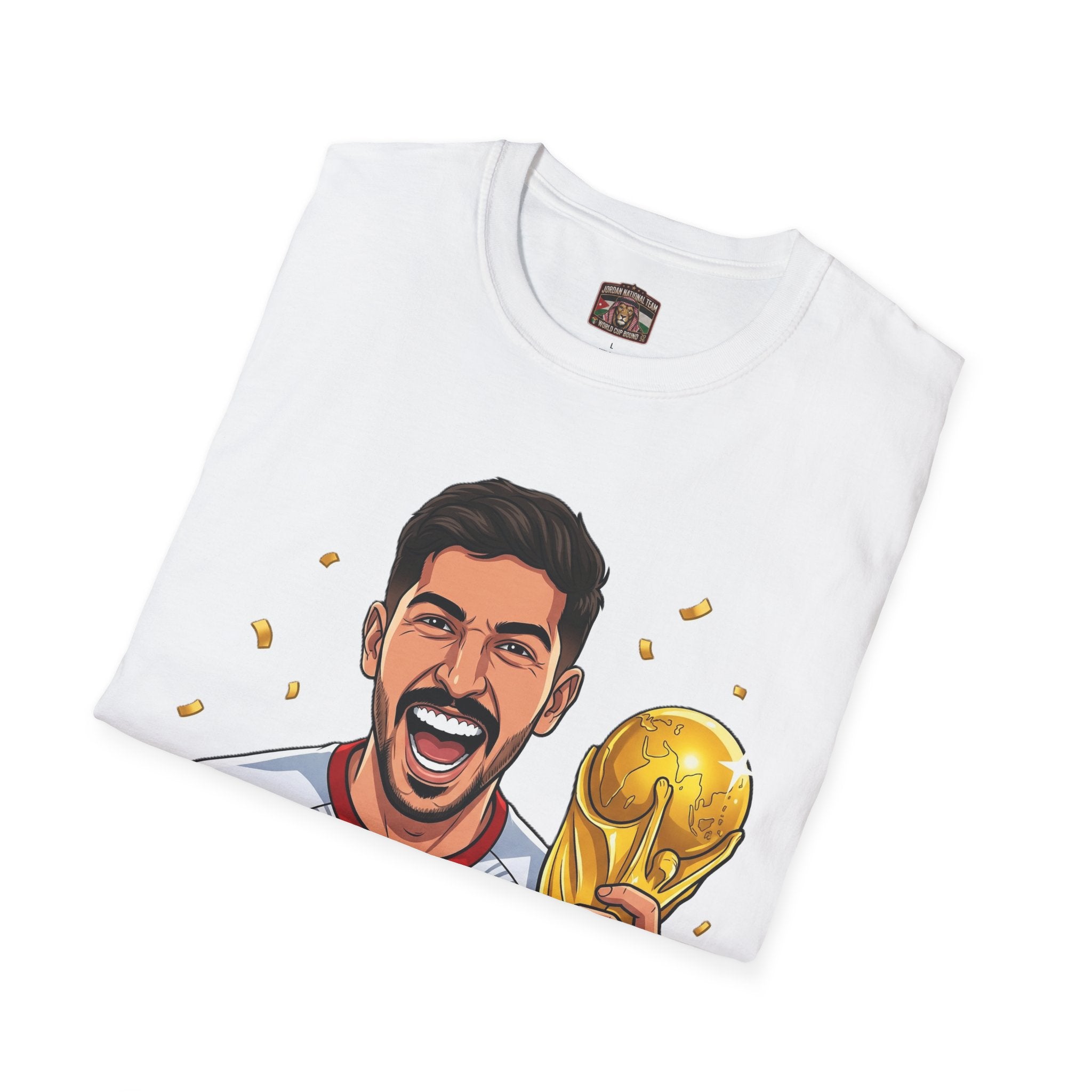 Soccer Champion Trophy T-Shirt — Celebratory Football Fan Tee