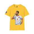 Soccer King T-Shirt — Lion with Shemagh & #9 Footballer Graphic Tee