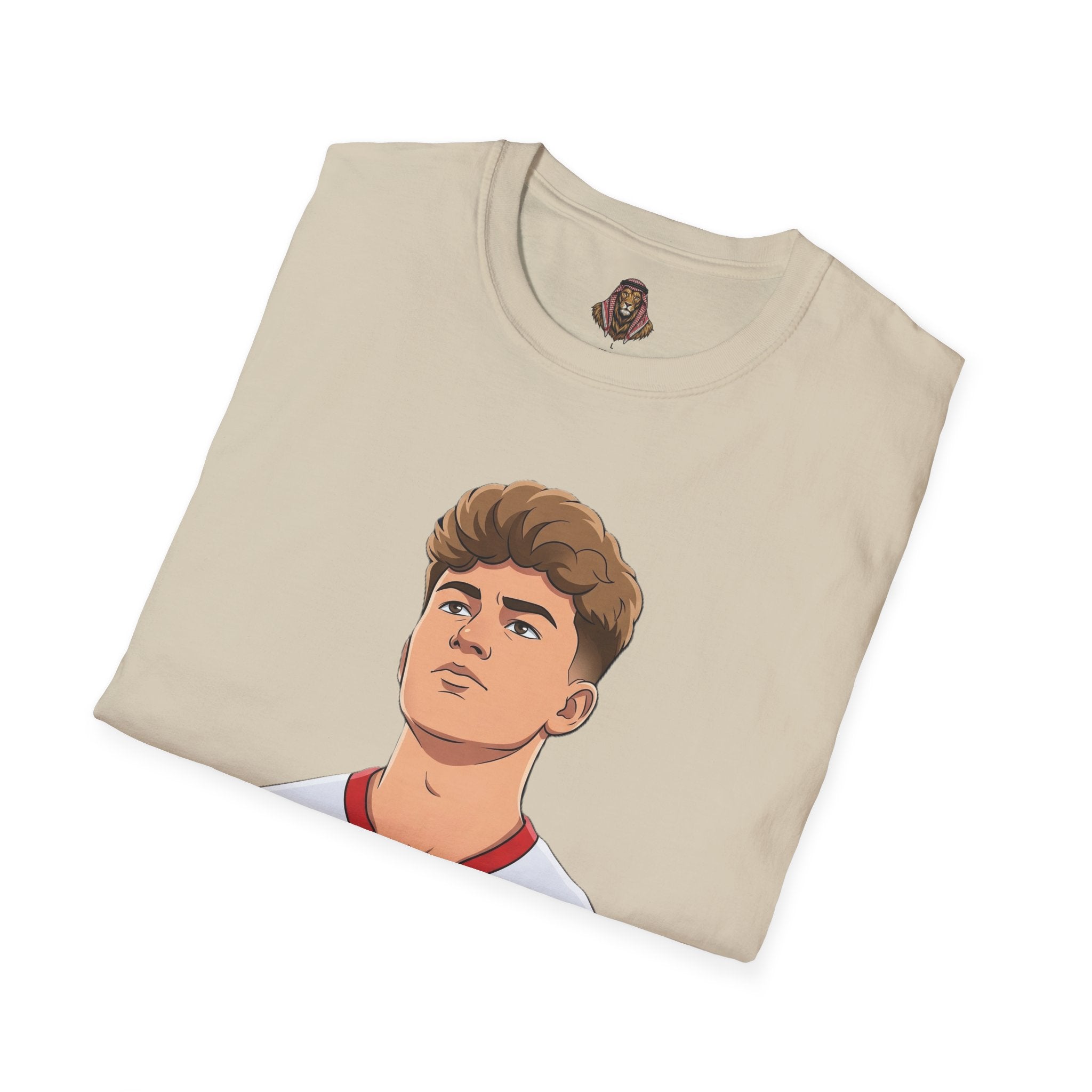 Soccer Player Jersey Graphic T-Shirt — Number 9 Illustration