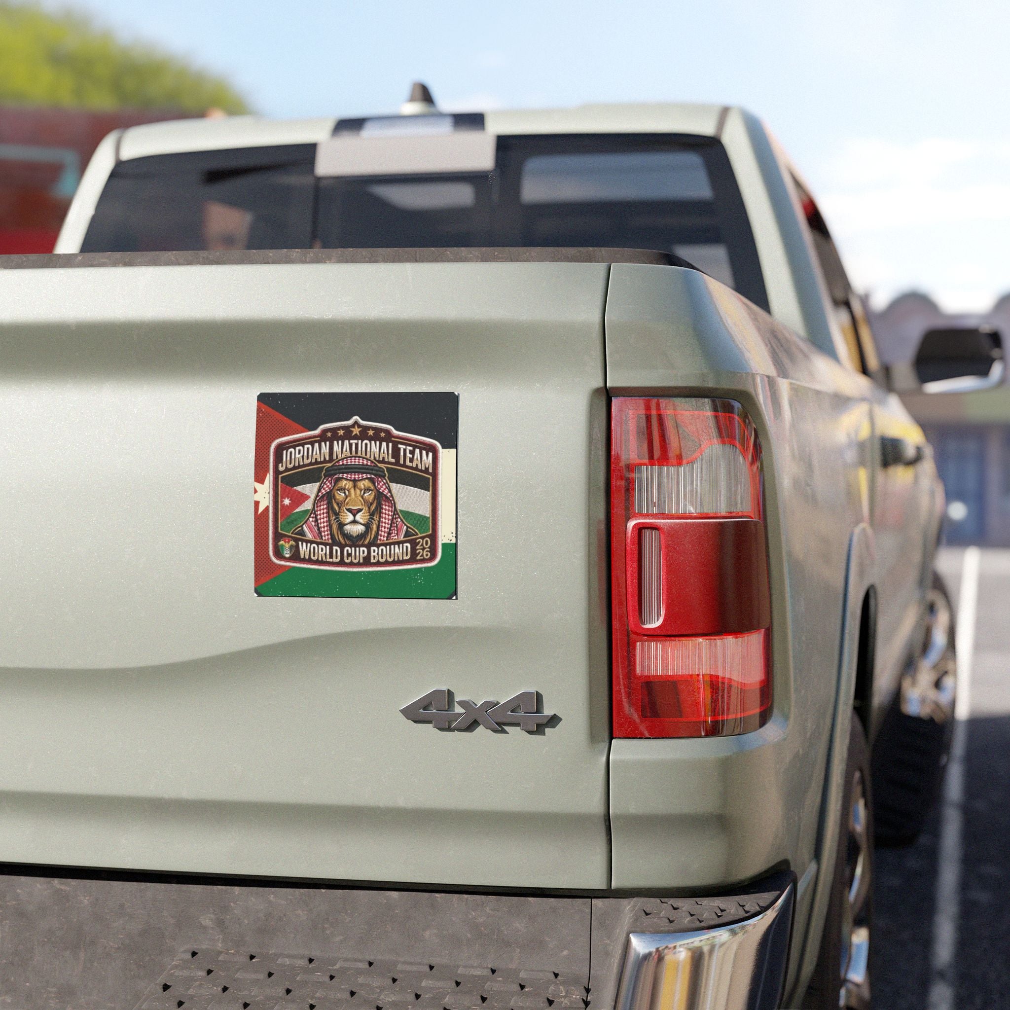 Jordan National Team Car Magnet — 'World Cup Bound 2026' Lion Emblem
