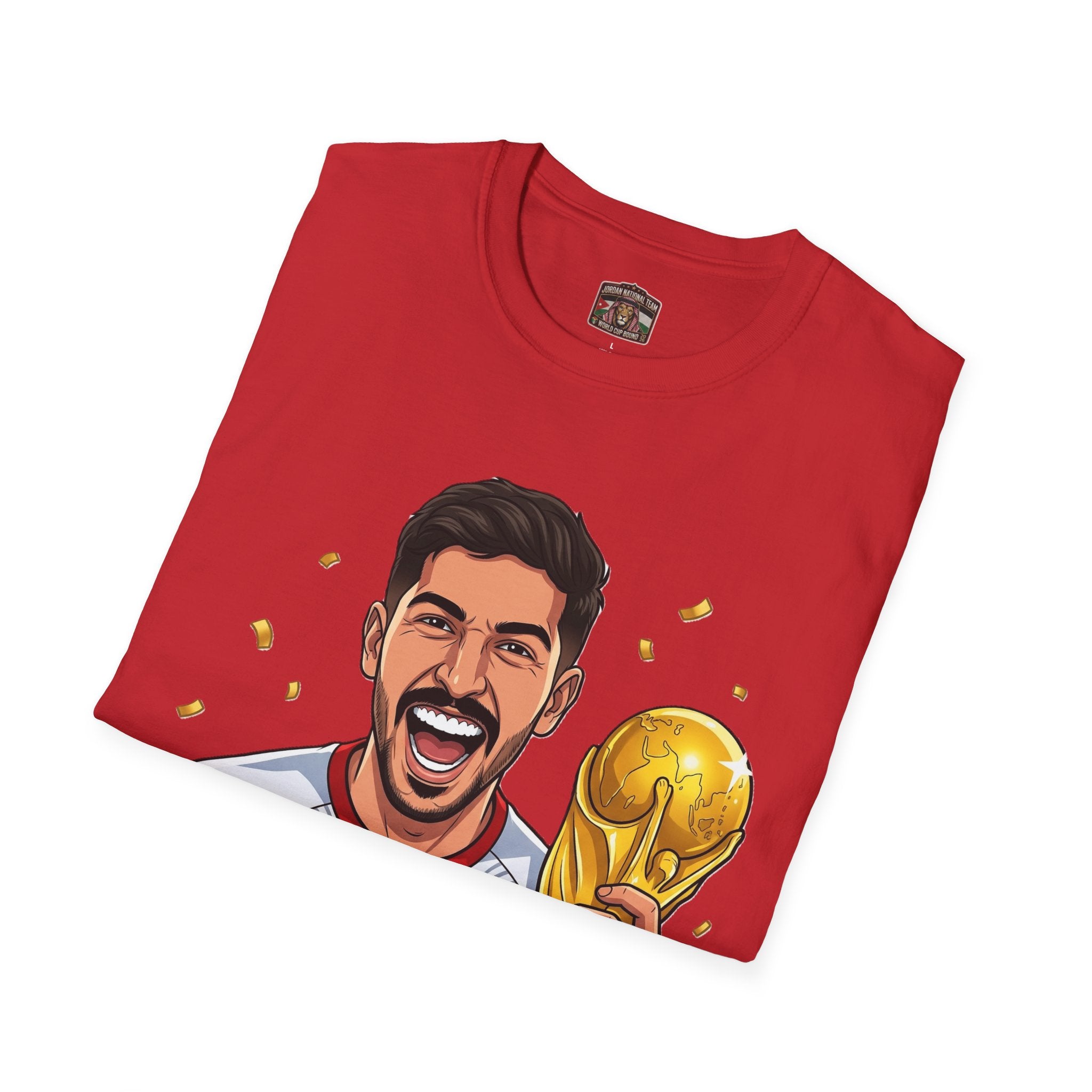 Soccer Champion Trophy T-Shirt — Celebratory Football Fan Tee